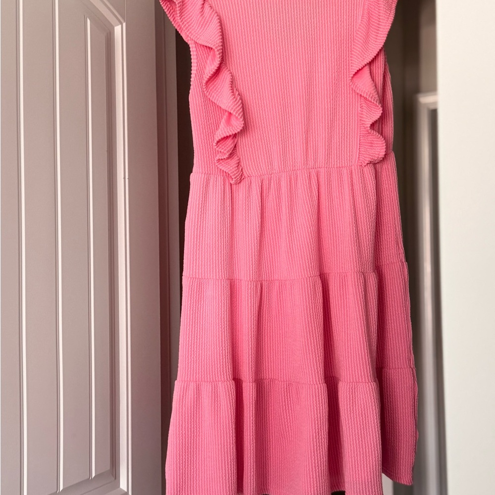 Pink Ruffled Dress - Picture 2 of 3